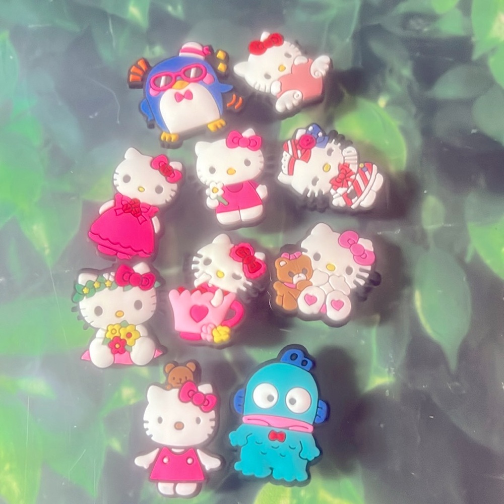10 Hello Kitty Croc Charms Jibbit Shoe Charm Disney Croc Charms